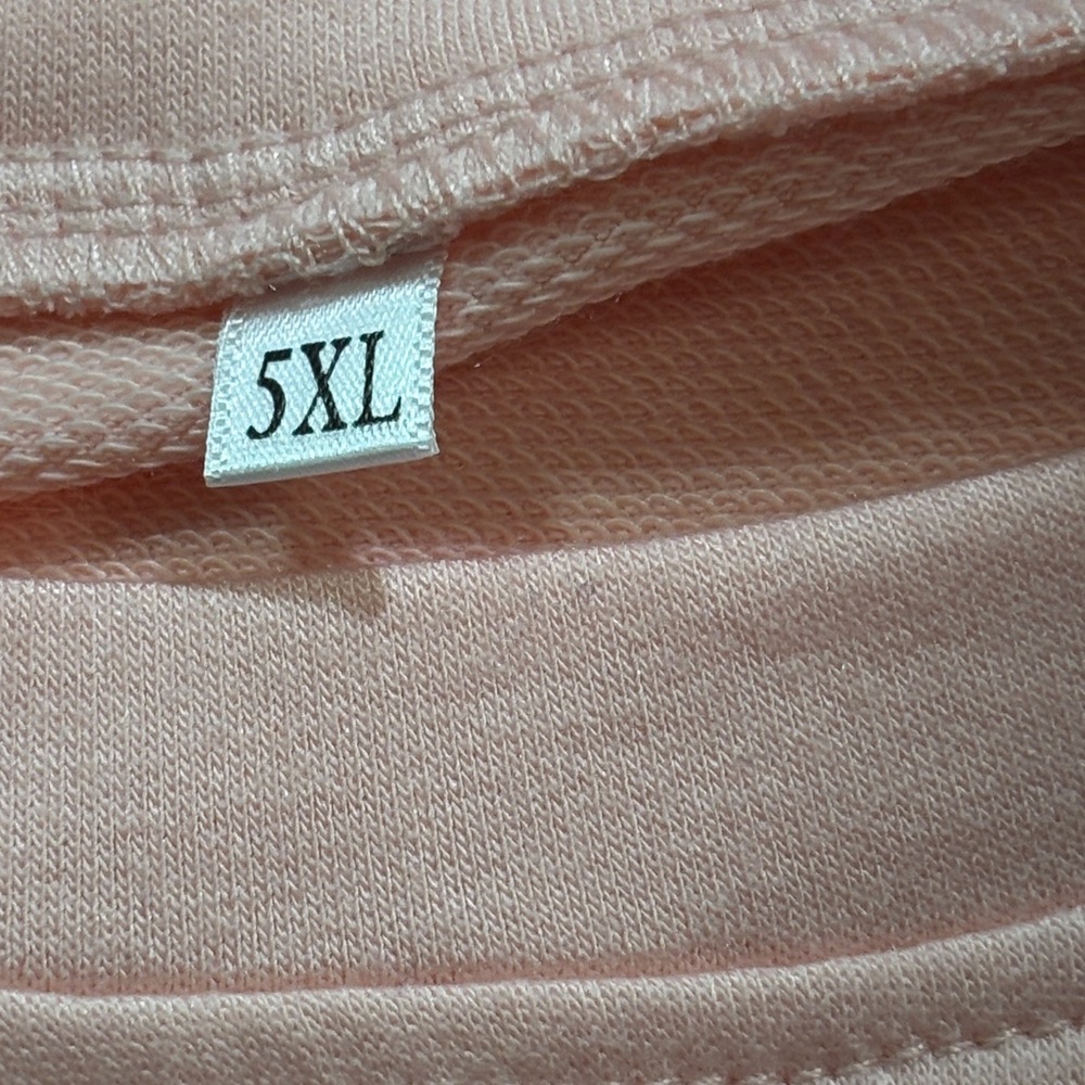 MAMA Graphic Oversized Crewneck Sweatshirt Pink 5X - Picture 3 of 8
